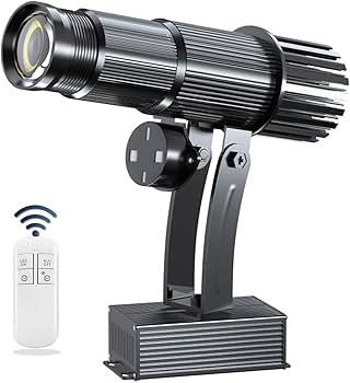 Amazon.co.jp: 広告ロゴLEDプロジェクター 35W、リモートロゴ回転